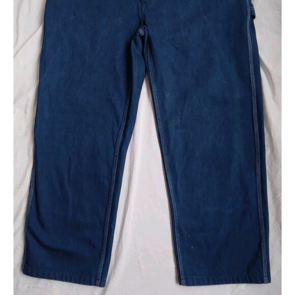 Liberty Overalls Mens Blue Denim Bib Work Bibs 42 x 32 - Picture 6 of 13